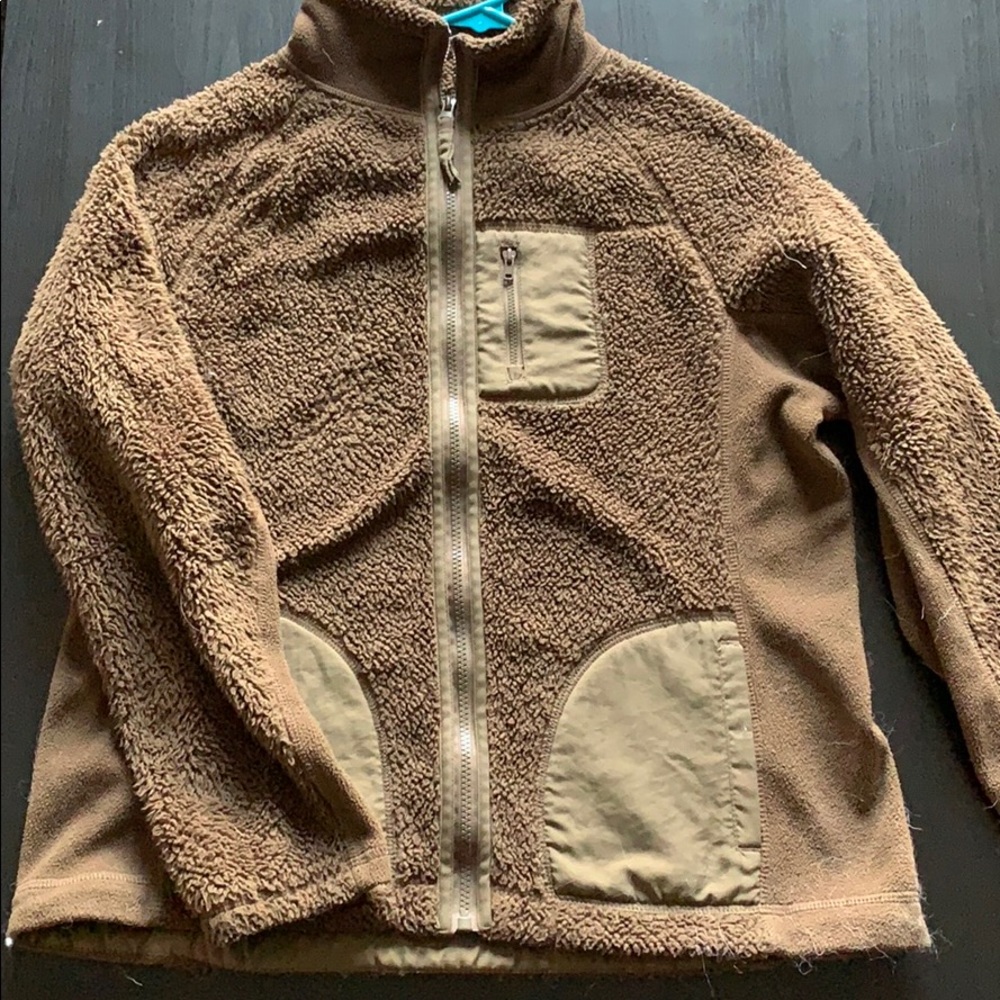 Brown teddy coat